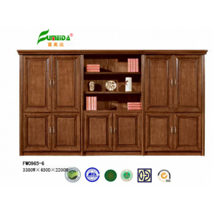 MDF High End Wood Veneer High Quality Office Cabinet