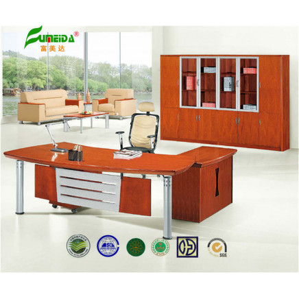 MDF High Quality Executive Office Table with Metal Leg