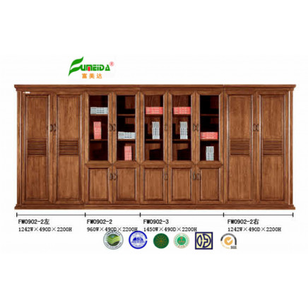 MDF High Quality Office Cabinet with Wood Veneer