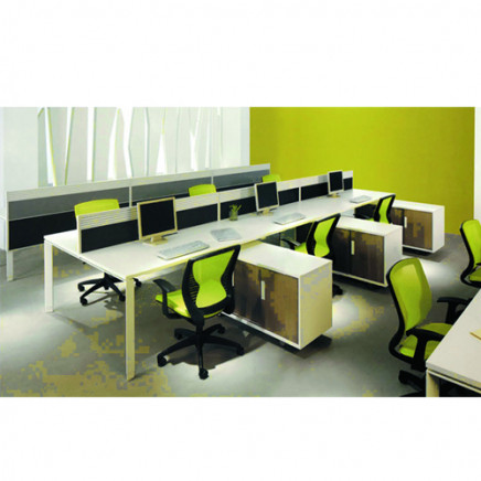 MFC Fireproof Plywood Staff Partition Desk (PS-P59)