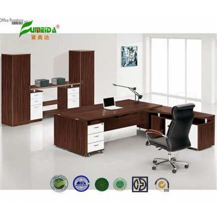 MFC High End Office Desk with Side Table