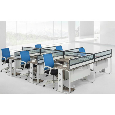 MFC Wooden Furniture 6 Seat Work-Station Partition (HF-CB006)