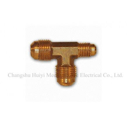 Male Thread Reducing Forged Tee with Brass