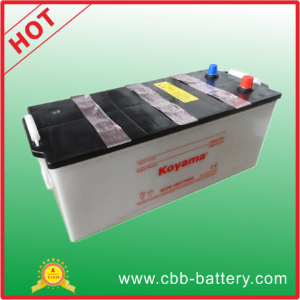 Manufacture 12V 170ah Lead Acid Dry Charge Truck Battery Heavy Duty Automotive Battery N170
