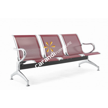Maroon Color 3 Seating Airport Chair (Rd 820)