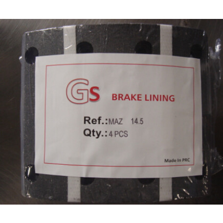 Maz Brake Lining 14.5 Kamaz Maz Heavy Duty Truck Brake Lining