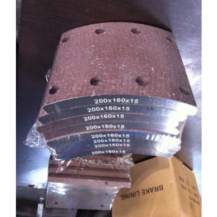 Maz Brake Lining 200X160X15 for Russia and Turkmenistan Truck Brake Pads