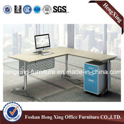 Melamine Office Furniture L Shape Manager Table (HX-MT5044)