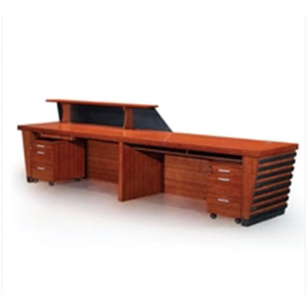 Mesh Front Tempered Glass Clinic Reception Desk