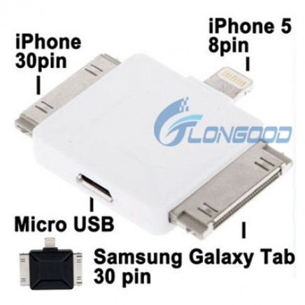 Micro USB Multi-Functional Data Sync Power Charge Adapter for iPhone