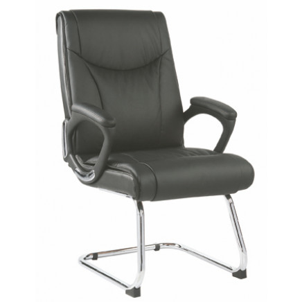 Middle Back PU Leather Office Visitor Chair Fs-8702c