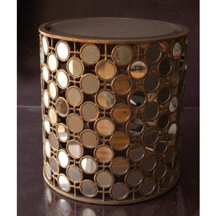 Mirror Furniture Glass Mirrored End Side Table