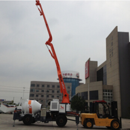 Mixing Boom Pump in One Concrete Machine