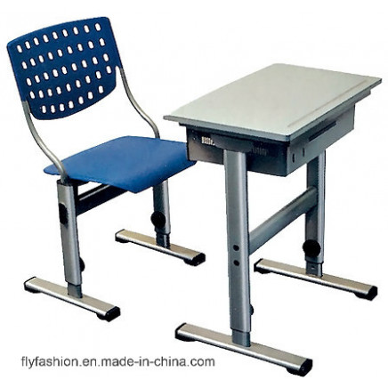 Modern Adjustable Metal Single Student Desk with Chairs