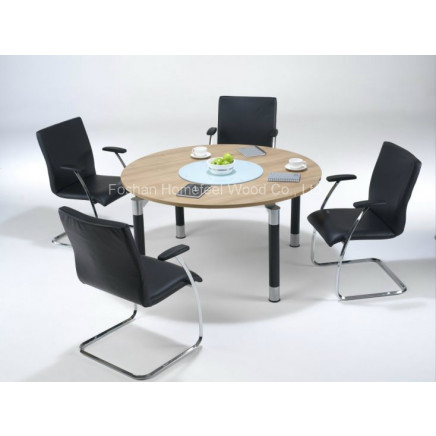 Modern Circular Meeting Room Table with Classic Solo Legs (HF-RE09)