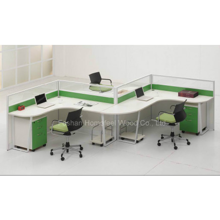 Modern Curved Office Workstation Partition Panel (HF-LT033A)