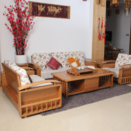 Modern Design Bamboo Sofa Set for Living Room Furniture