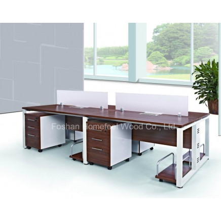 Modern Design Wooden Table Computer Workstation Cubicle Office Partition (HF-E539)