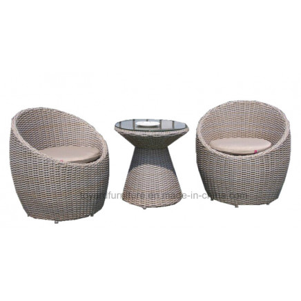 Modern Dining Table and Chair Rattan Wicker Dining Furniture (S285; C085)