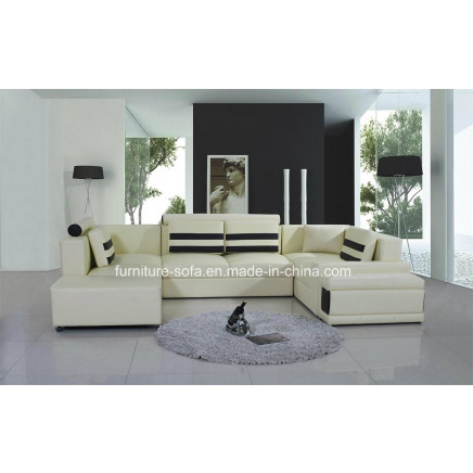 Modern Drawing Room Furniture Soft Leather Sofa (SF182)