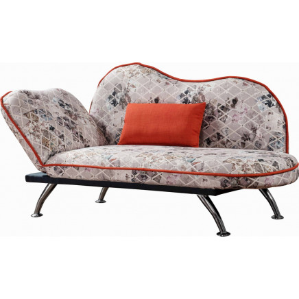 Modern Fabric Folding Sofa Bed with Metal Leg