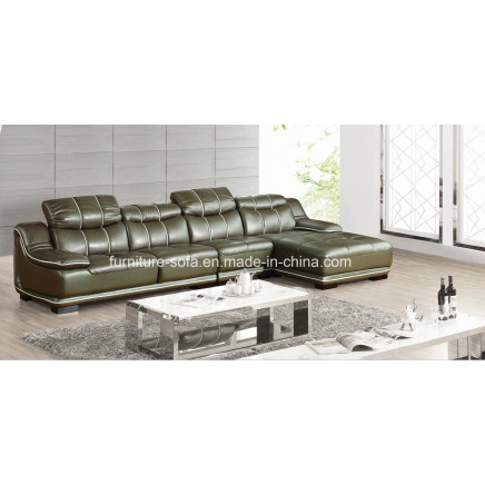 Modern Furniture Leather Sofa Set with High Back (SO30)