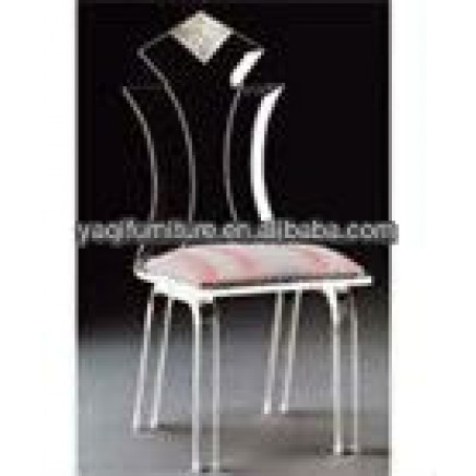 Modern House Design Crystal Acrylic Chair Plastic Chair for Dining Furniture