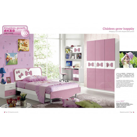 Modern Kids Wood Bedroom Furniture (JB-1801)