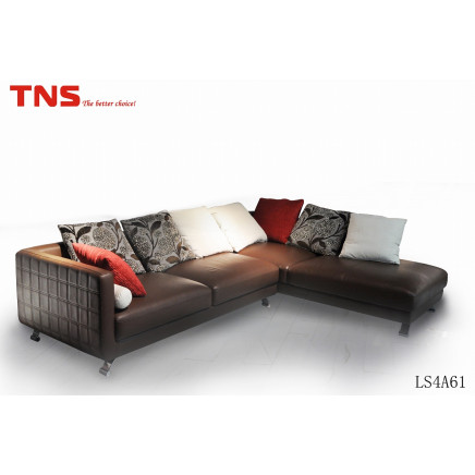 Modern Leather Sofa (LS4A61)