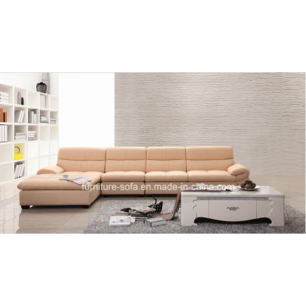 Modern Living Room Furniture Cow Leather Sofa Set (SO17)