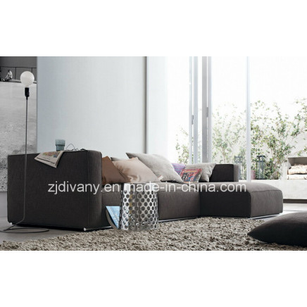 Modern Living Room Leather Fabric Sofa D-62 E (R) +H (L)
