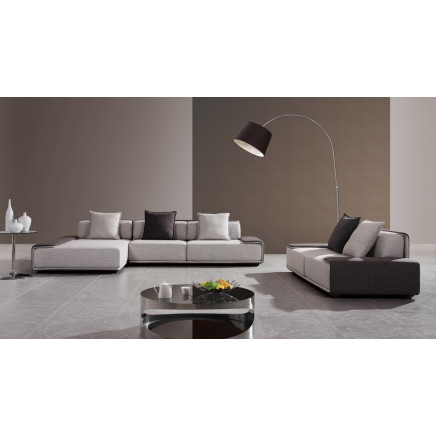 Modern Living Room Sectional Fabric Sofa with Special Armrest