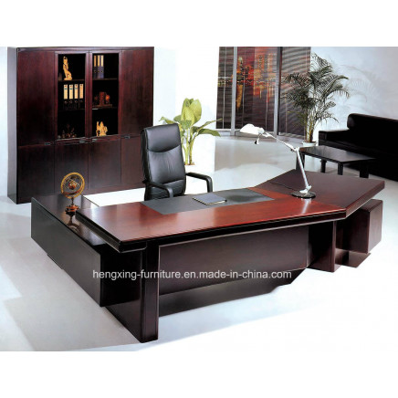 Modern Office Solid Wood Veneer Executive Office Table Furniture (HX-CK010)