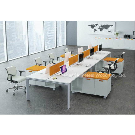 Modern Office Workstation Screen Bench Table with Partition Divider (HF-YZB014)