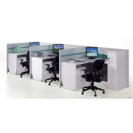 Modern Office Workstation with Side Cabinet (HF-YT318)