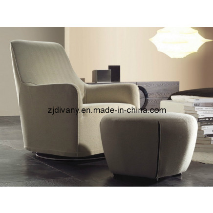 Modern Rotational Single Sofa with Footrest (D-13)