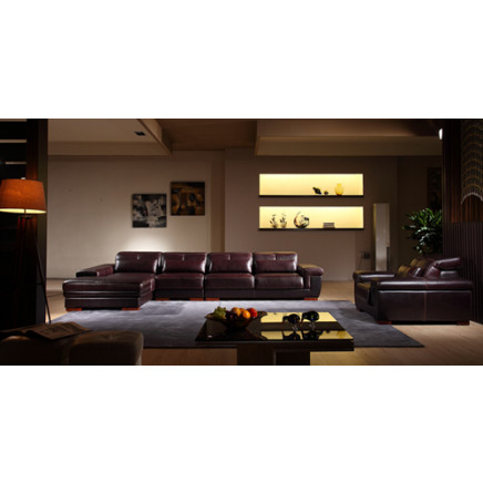 Modern Sofa Furniture Luxury Living Room Leather Sofa (N801)