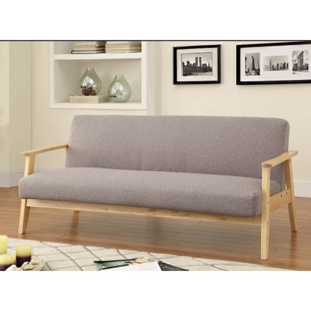 Modern Sofa with Wooden Armrest (WD-9601)