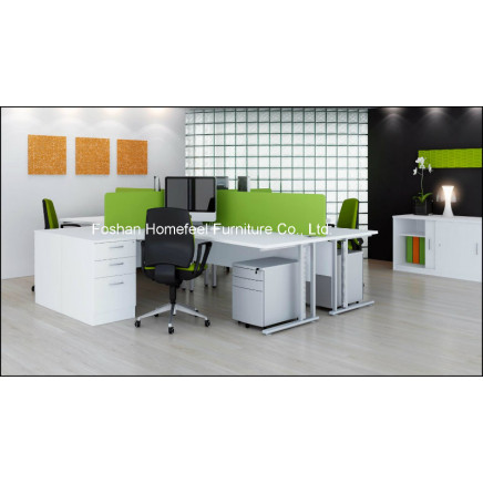 Modern Style Office Workstation with CPU Shelves and Mobile Pedestal (HF-GE02)
