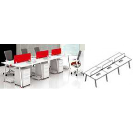 Modern Style Premium Staff Partition Workstations Office Desk (PS-15-MF02-7)