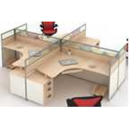 Modern Style Premium Staff Partition Workstations Office Desk (PS-AWK-015)