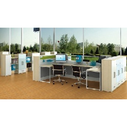 Modern Style Premium Staff Partition Workstations Office Desk (PS-LNPS-06)
