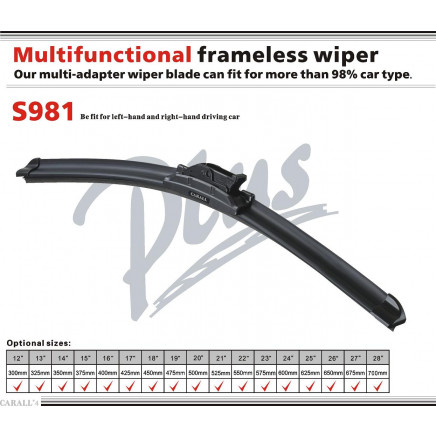 Multifunctional Wiper Blade with 8 Adapter