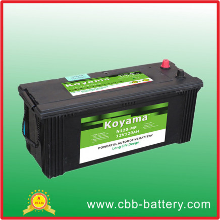 N120-Mf JIS Standard Maintenance Free Heavy Duty Battery
