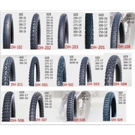 Natural Rubber Motorcycle Tyre 410-15 for Phillipines Market
