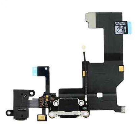 New Charging Port Dock Connector with Flex Cable for iPhone 5 S White
