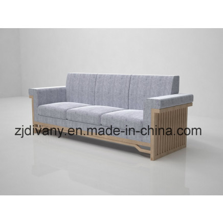 New-Chinese Style Fabric 3 Seats Sofa
