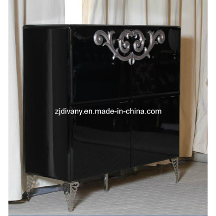 New-Classical Balck Wood Cabinet (LS-563)