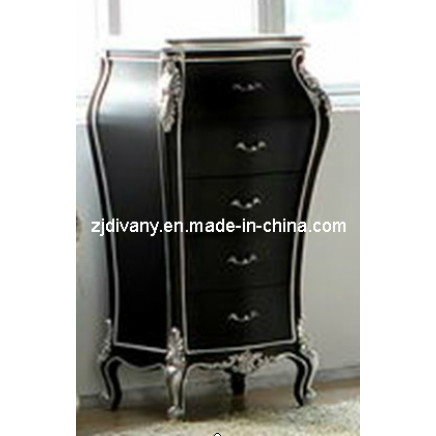 New Classical Black Wood Cabinet (1306)