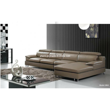 New Design Italian Leather Corner Sofa (AFT-Z2863)